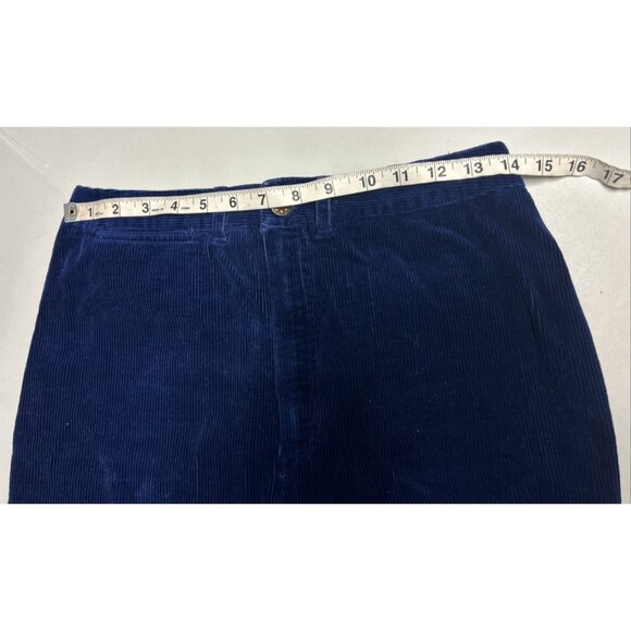 Vintage Sears 70's 80's Corduroy Pants Blue 28" Waist - Picture 3 of 6